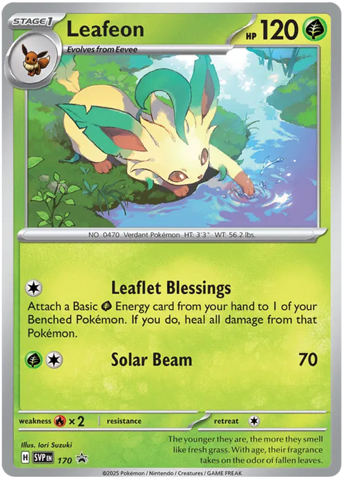 Leafeon SVP170 Pokemon Promo Card Scarlet Violet Promo Pokemon Card