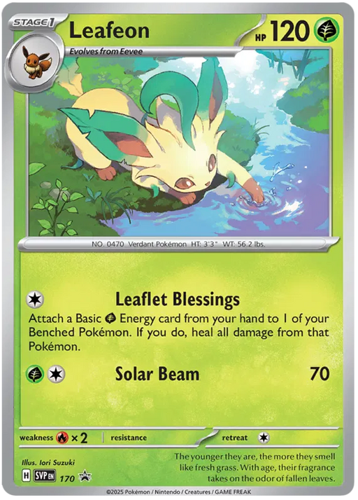 Leafeon SVP170 Pokemon Promo Card Scarlet Violet Promo Pokemon Card