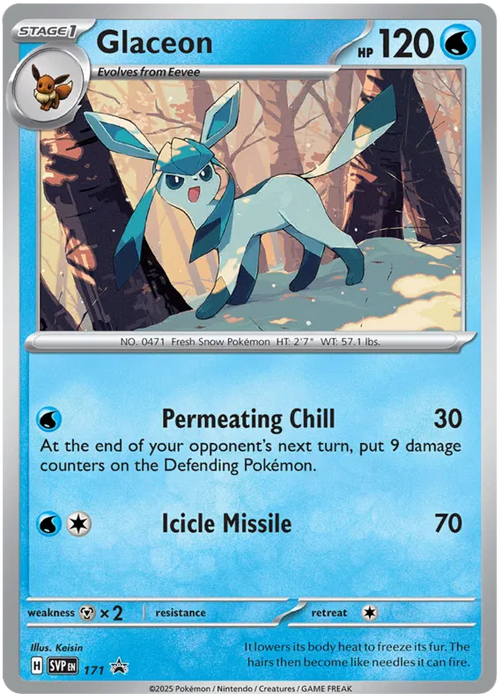 Glaceon SVP171 Pokemon Promo Card Scarlet Violet Promo Pokemon Card