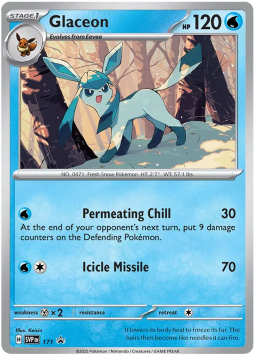 Glaceon SVP171 Pokemon Promo Card Scarlet Violet Promo Pokemon Card
