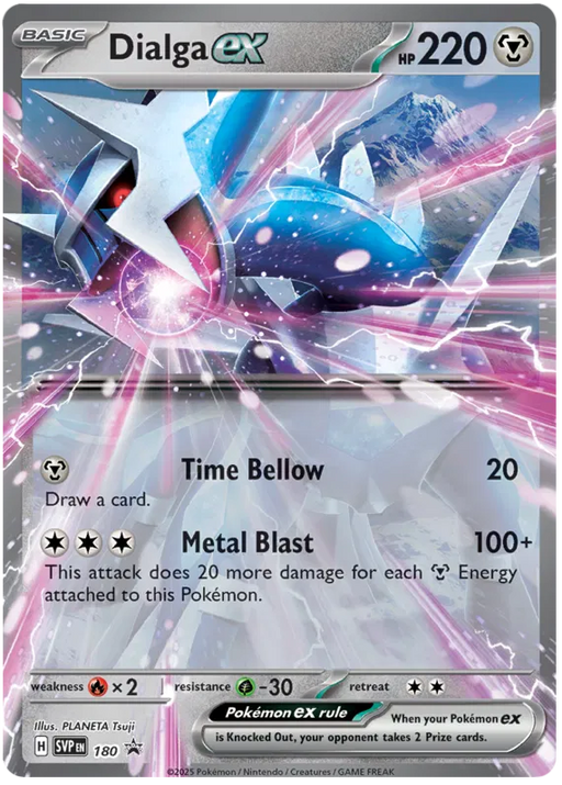 Dialga ex SVP180 Pokemon Promo Card Scarlet Violet Promo Pokemon Card