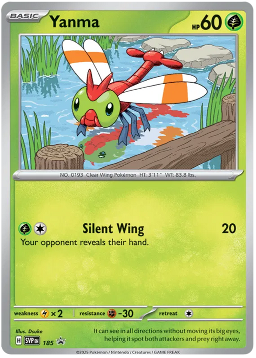 Yanma SVP185 Pokemon Promo Card Scarlet Violet Promo Pokemon Card