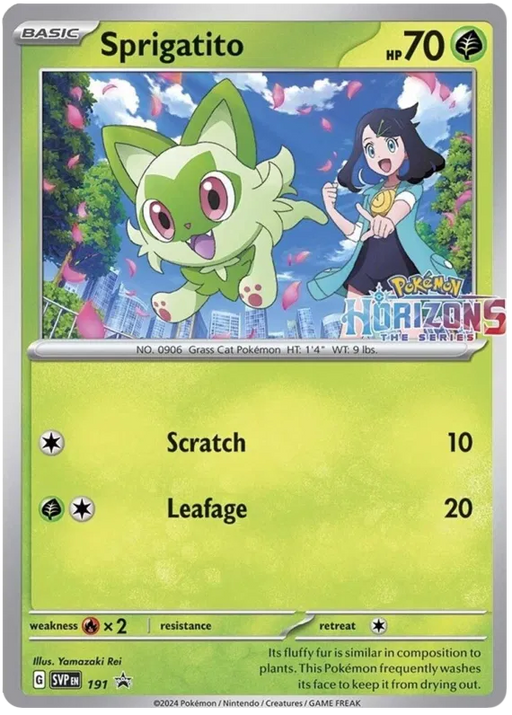 Sprigatito SVP191 Pokemon Promo Card Scarlet Violet Promo Pokemon Card