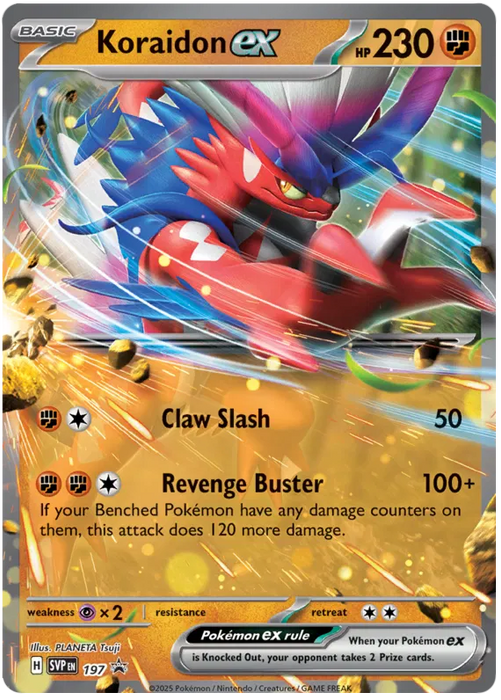 Koraidon ex SVP197 Pokemon Promo Card Scarlet Violet Promo Pokemon Card