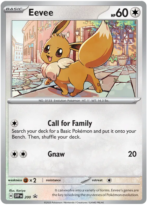 Eevee SVP200 Pokemon Promo Card Scarlet Violet Promo Pokemon Card