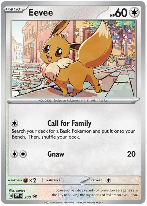 Eevee SVP200 Pokemon Promo Card Scarlet Violet Promo Pokemon Card