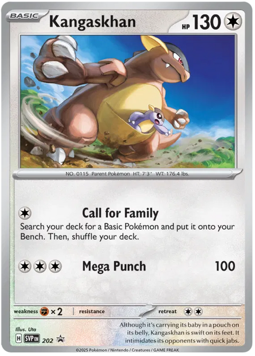 Kangaskhan SVP202 Pokemon Promo Card Scarlet Violet Promo Pokemon Card