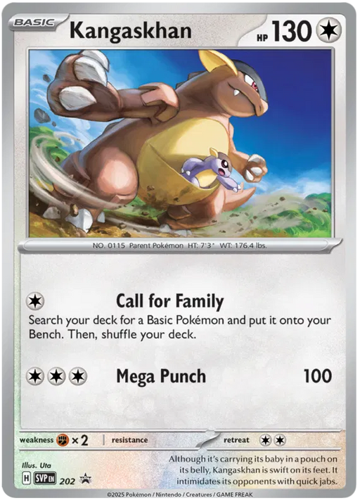 Kangaskhan SVP202 Pokemon Promo Card Scarlet Violet Promo Pokemon Card