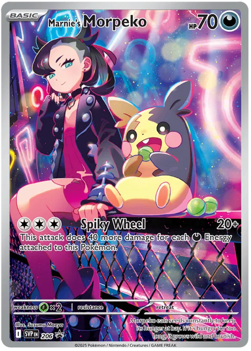 Marnie's Morpeko SVP206 Pokemon Promo Card Scarlet Violet Promo Pokemon Card