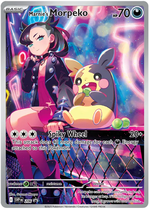 Marnie's Morpeko SVP206 Pokemon Promo Card Scarlet Violet Promo Pokemon Card