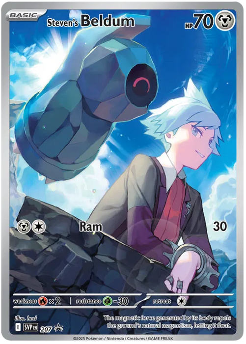 Steven's Beldum SVP207 Pokemon Promo Card Scarlet Violet Promo Pokemon Card