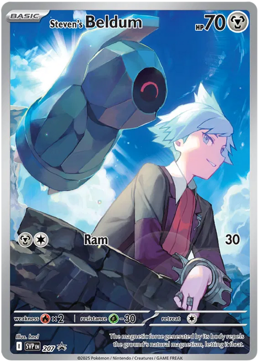 Steven's Beldum SVP207 Pokemon Promo Card Scarlet Violet Promo Pokemon Card