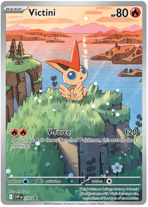 Victini SVP208 Pokemon Promo Card Scarlet Violet Promo Pokemon Card