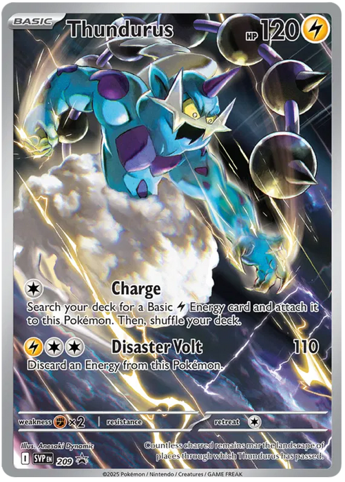 Thundurus SVP209 Pokemon Promo Card Scarlet Violet Promo Pokemon Card