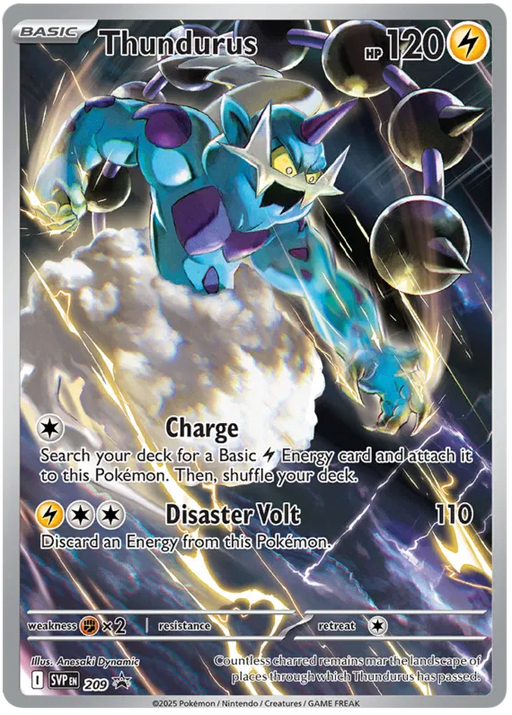 Thundurus SVP209 Pokemon Promo Card Scarlet Violet Promo Pokemon Card