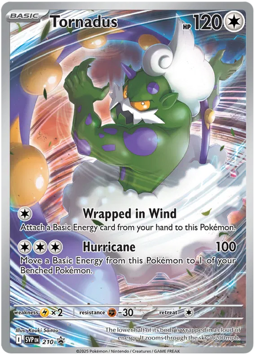 Tornadus SVP210 Pokemon Promo Card Scarlet Violet Promo Pokemon Card