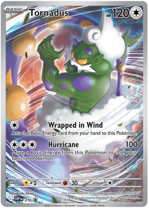 Tornadus SVP210 Pokemon Promo Card Scarlet Violet Promo Pokemon Card