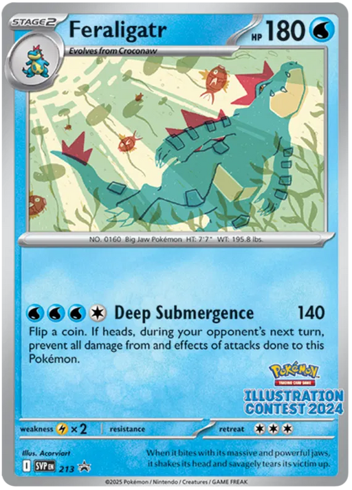 Feraligatr SVP213 Pokemon Promo Card Scarlet Violet Promo Pokemon Card