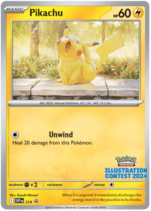 Pikachu SVP214 Pokemon Promo Card Scarlet Violet Promo Pokemon Card