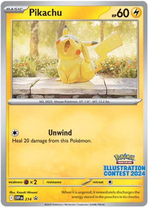 Pikachu SVP214 Pokemon Promo Card Scarlet Violet Promo Pokemon Card