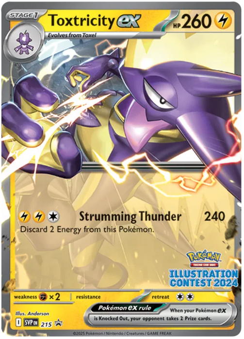 Toxtricity ex SVP215 Pokemon Promo Card Scarlet Violet Promo Pokemon Card