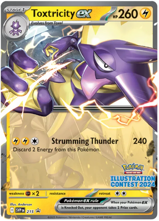 Toxtricity ex SVP215 Pokemon Promo Card Scarlet Violet Promo Pokemon Card