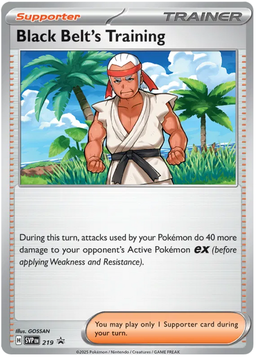 Black Belt's Training SVP219 Pokemon Promo Card Scarlet Violet Promo Pokemon Card