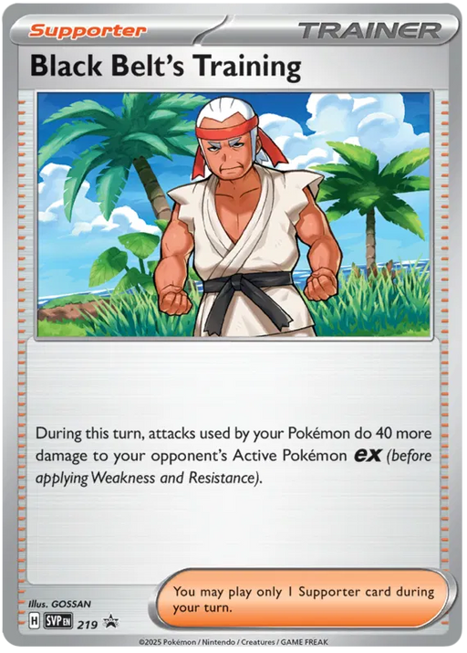 Black Belt's Training SVP219 Pokemon Promo Card Scarlet Violet Promo Pokemon Card