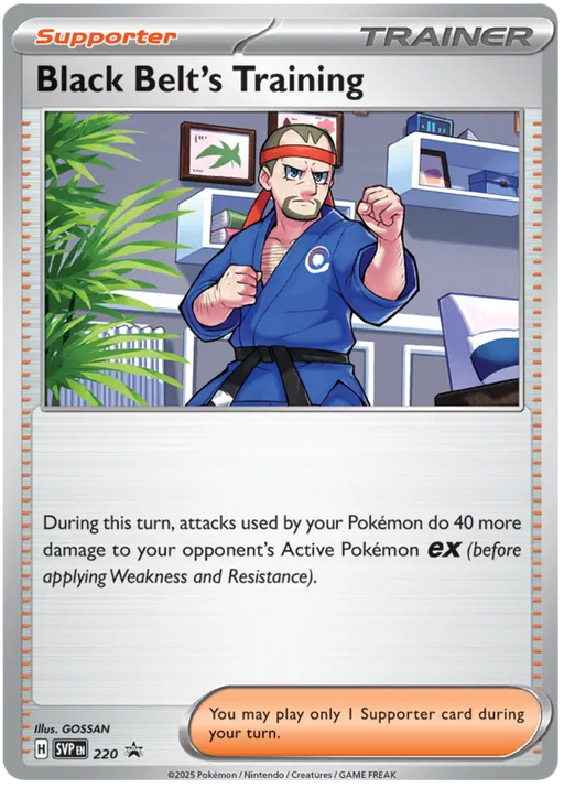 Black Belt's Training SVP220 Pokemon Promo Card Scarlet Violet Promo Pokemon Card