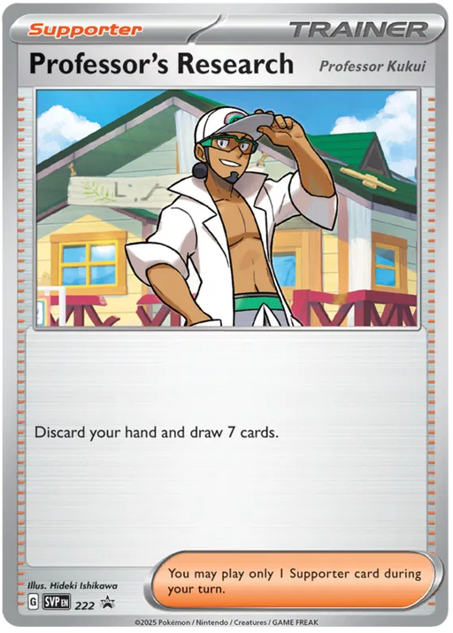 Professor's Research [Professor Kukui] SVP222 Pokemon Promo Card Scarlet Violet Promo Pokemon Card