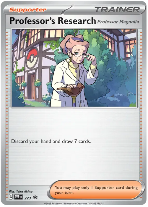 Professor's Research [Professor Magnolia] SVP223 Pokemon Promo Card Scarlet Violet Promo Pokemon Card