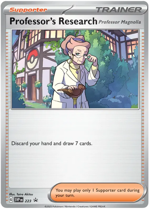 Professor's Research [Professor Magnolia] SVP223 Pokemon Promo Card Scarlet Violet Promo Pokemon Card