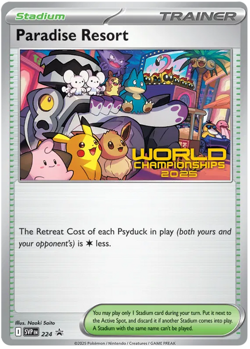 Paradise Resort SVP224 Pokemon Promo Card Scarlet Violet Promo Pokemon Card