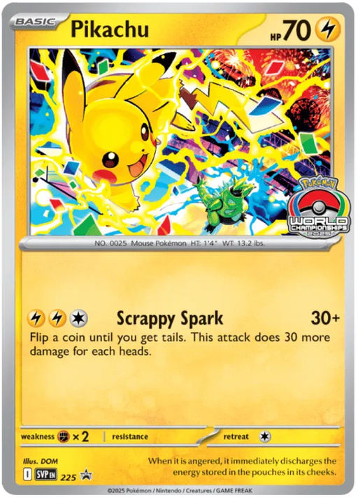 Pikachu SVP225 Pokemon Promo Card Scarlet Violet Promo Pokemon Card