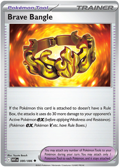 Brave Bangle 080/086 Uncommon Pokemon Card (Scarlet & Violet White Flare)