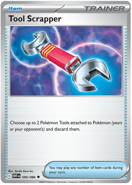 Tool Scrapper 085/086 Uncommon Pokemon Card (Scarlet & Violet White Flare)
