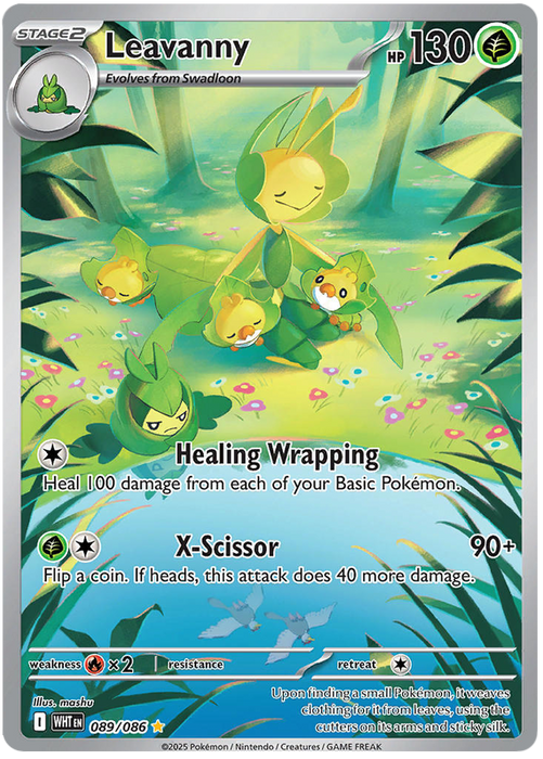 Leavanny 089/086 Illustration Rare Pokemon Card (Scarlet & Violet White Flare)