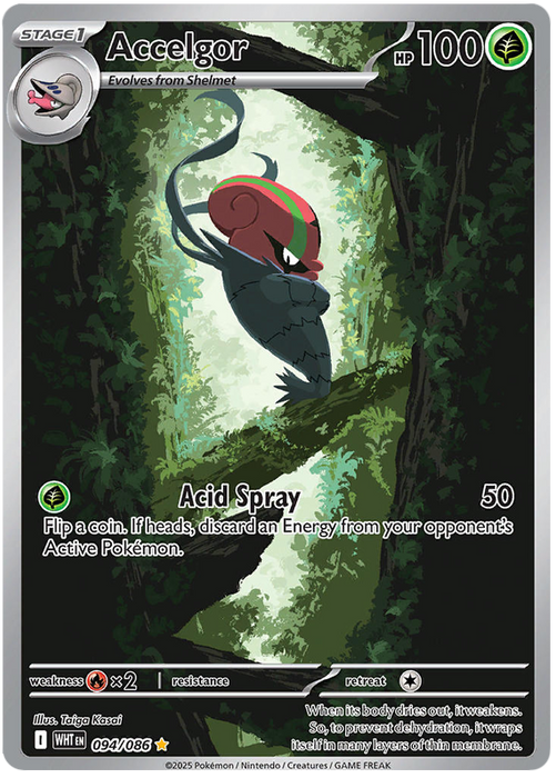 Accelgor 094/086 Illustration Rare Pokemon Card (Scarlet & Violet White Flare)