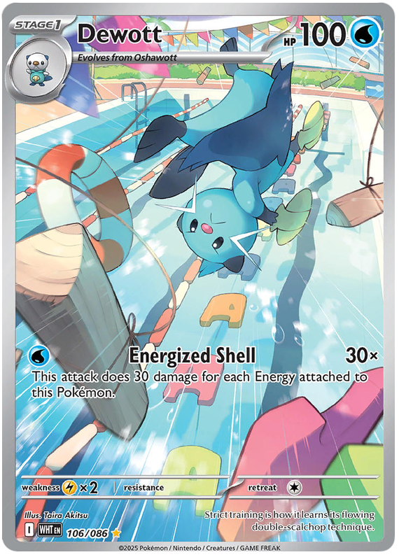 106 102 pokemon card Dewott 106/086 Illustration Rare Pokemon Card (Scarlet & Violet White —  Titan Cards Ltd