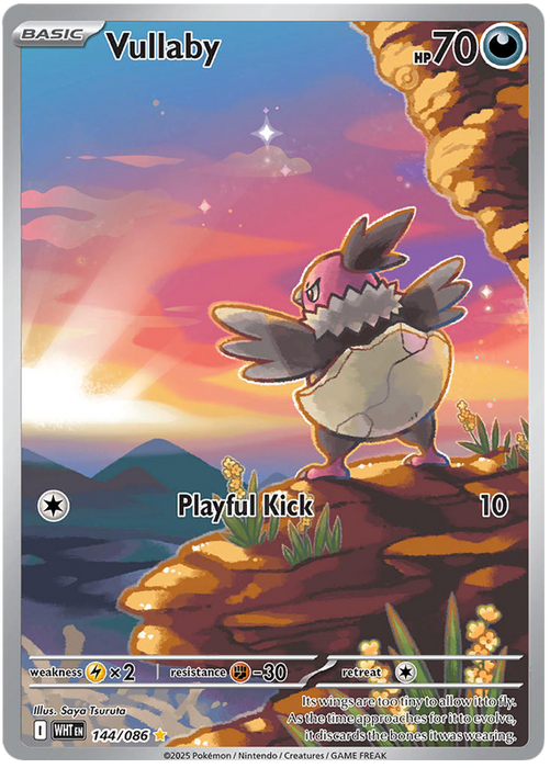 Vullaby 144/086 Illustration Rare Pokemon Card (Scarlet & Violet White Flare)
