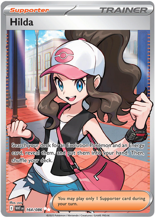 Hilda 164/086 Ultra Rare Pokemon Card (Scarlet & Violet White Flare)