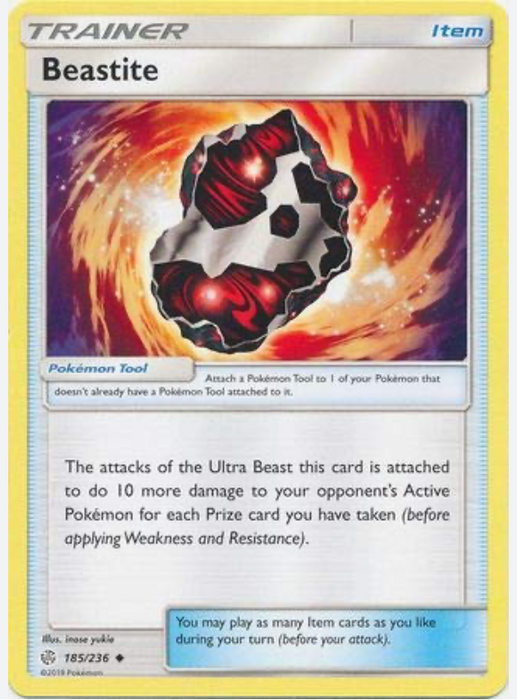 Beastite 185/236 Uncommon Pokemon Card (Cosmic Eclipse)