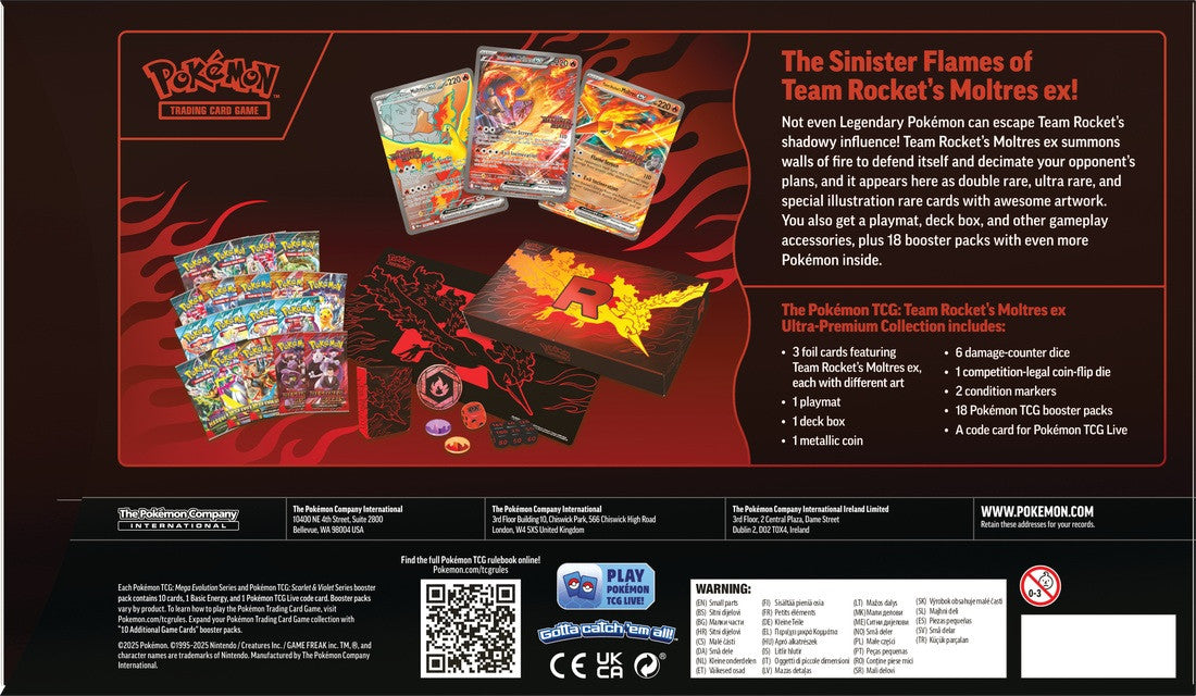 Pokemon TCG Team Rocket's Moltres EX Ultra Premium Collection
