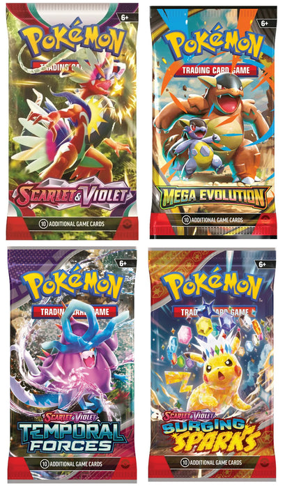 Pokemon TCG: 4 Booster Packs 40 Cards Total | Value Pack Includes 4 Booster Packs of Pokemon Cards | 100% Authentic Pokemon Expansion Packs