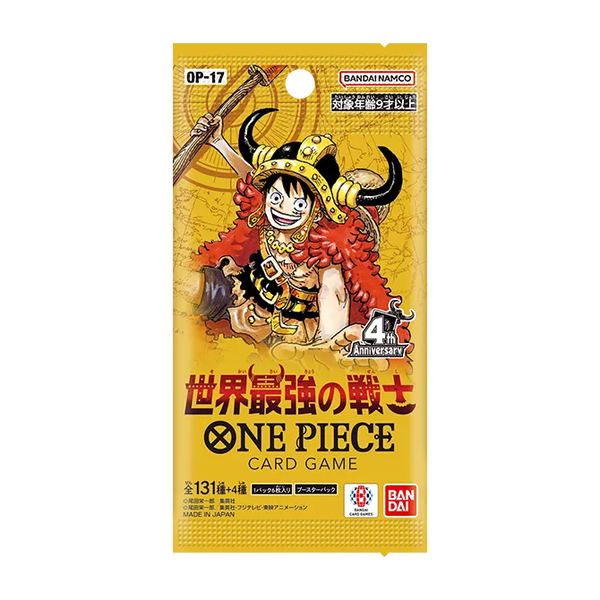 ONE PIECE OP-17 Card Game: "THE WORLD’S STRONGEST WARRIORS" Japanese Booster Pack