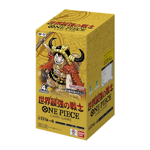 ONE PIECE OP-17 Card Game: "THE WORLD’S STRONGEST WARRIORS" Japanese Booster Box