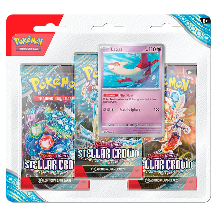 Pokémon TCG - Scarlet & Violet - Stellar Crown - Three-Booster Pack Blister - Latias