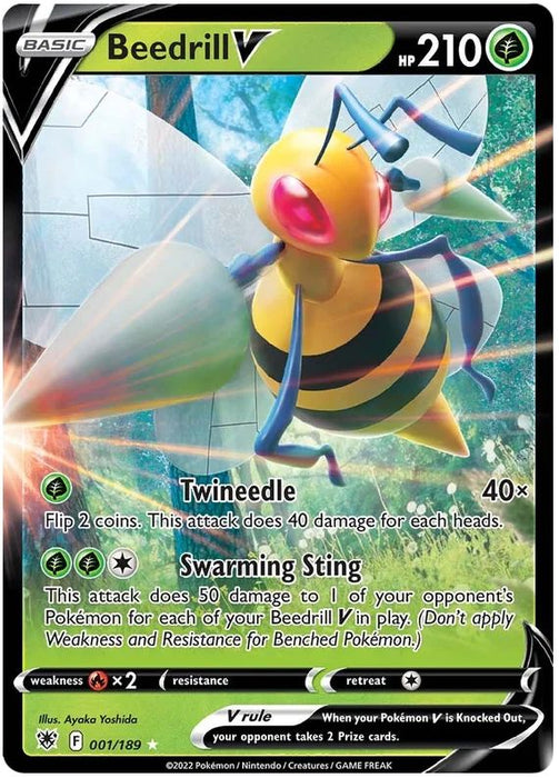 Beedrill V 001/189 Ultra Rare Pokemon Card (SWSH Astral Radiance)