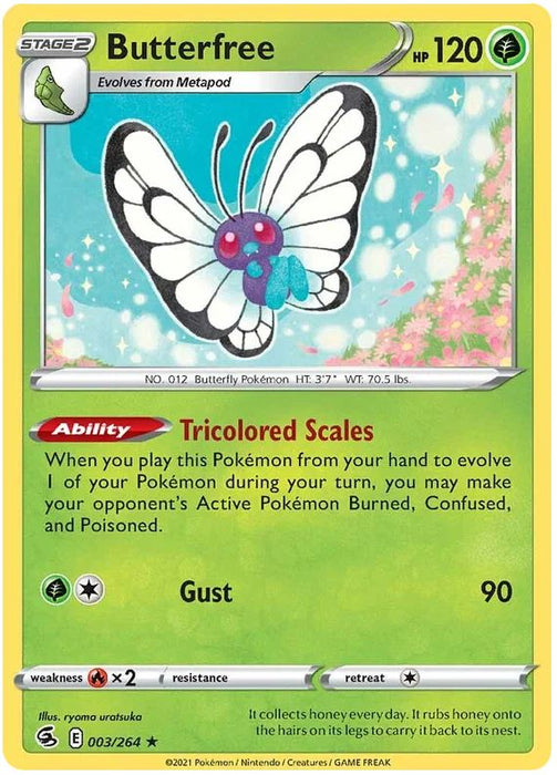 Butterfree 003/264 Rare Pokemon Card (SWSH Fusion Strike)