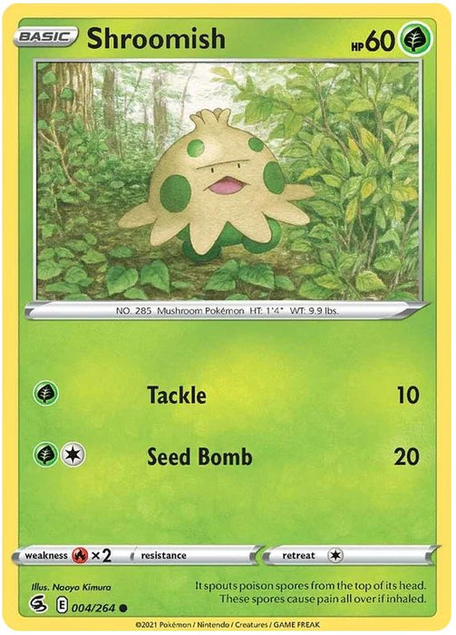 Shroomish 004/264 Common Pokemon Card (SWSH Fusion Strike)